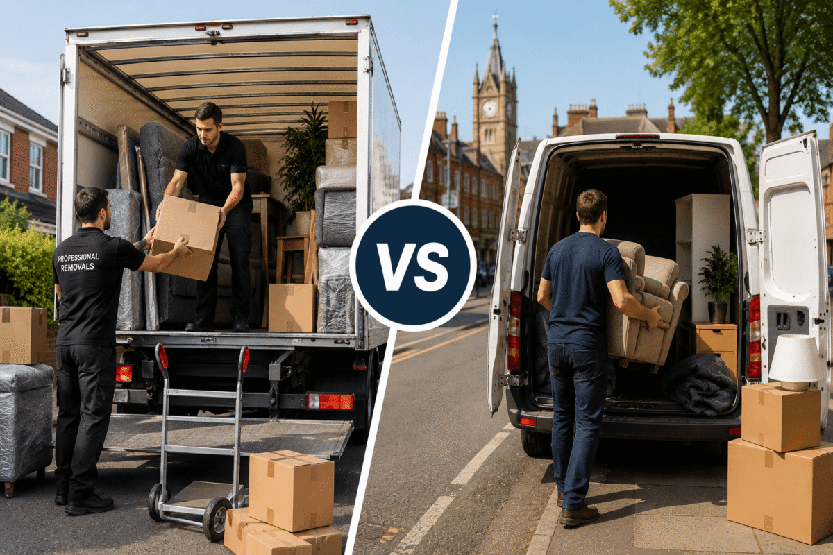 Professional Removal Companies vs Man and Van Services